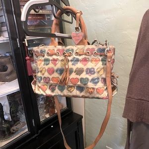 Dooney & Bourke sweetheart tassel tote